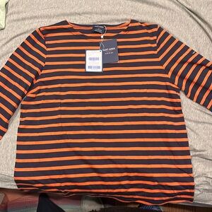 NWT Saint James for J Crew 3/4 striped tshirt